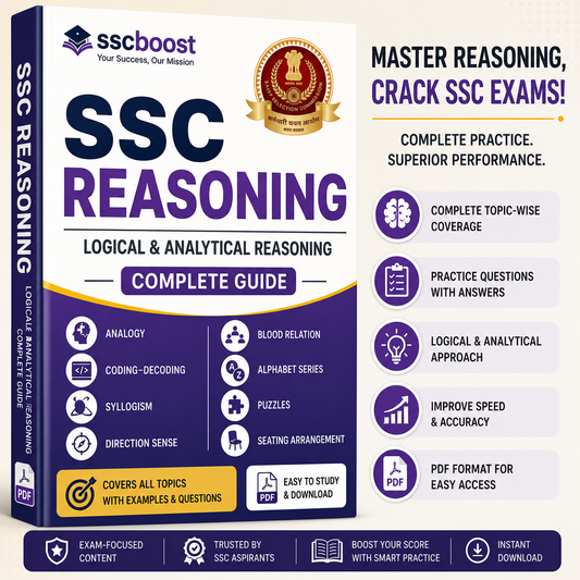 SSC Reasoning Complete Guide PDF – Verbal & Non-Verbal Practice