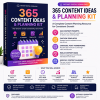 365 Content Ideas & Planning Kit — Never Run Out of Content Again
