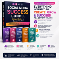 Social Media Success Bundle — 5 Digital Guides for Content Creators