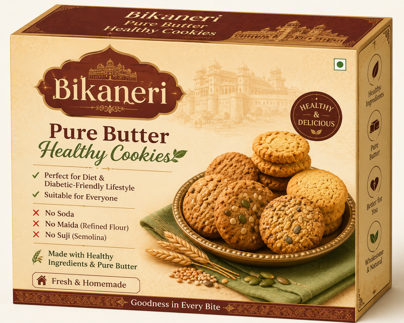 Bikaneri Pure Butter Healthy Cookies